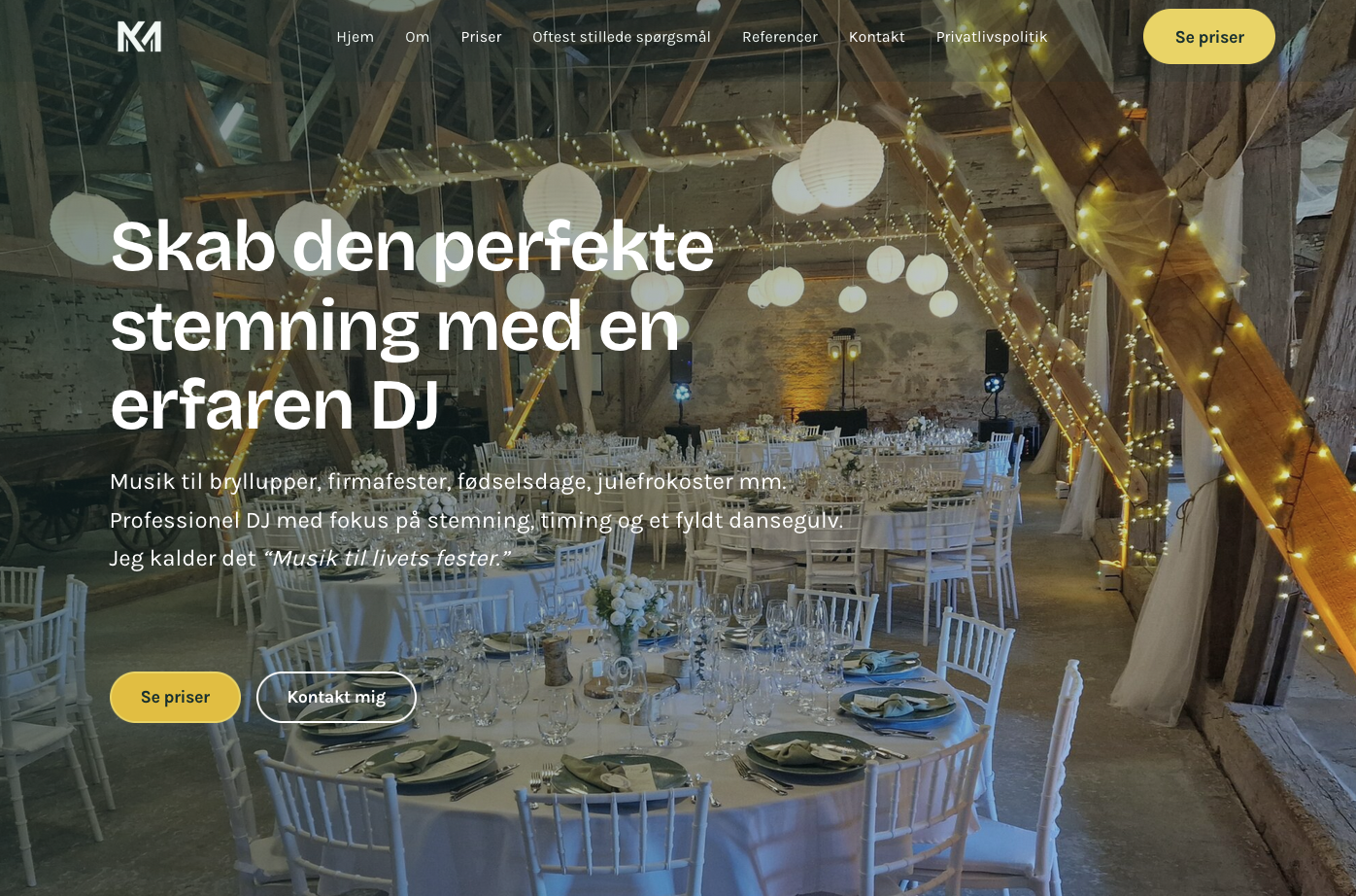 DJ Kasper Mathiesen hjemmeside