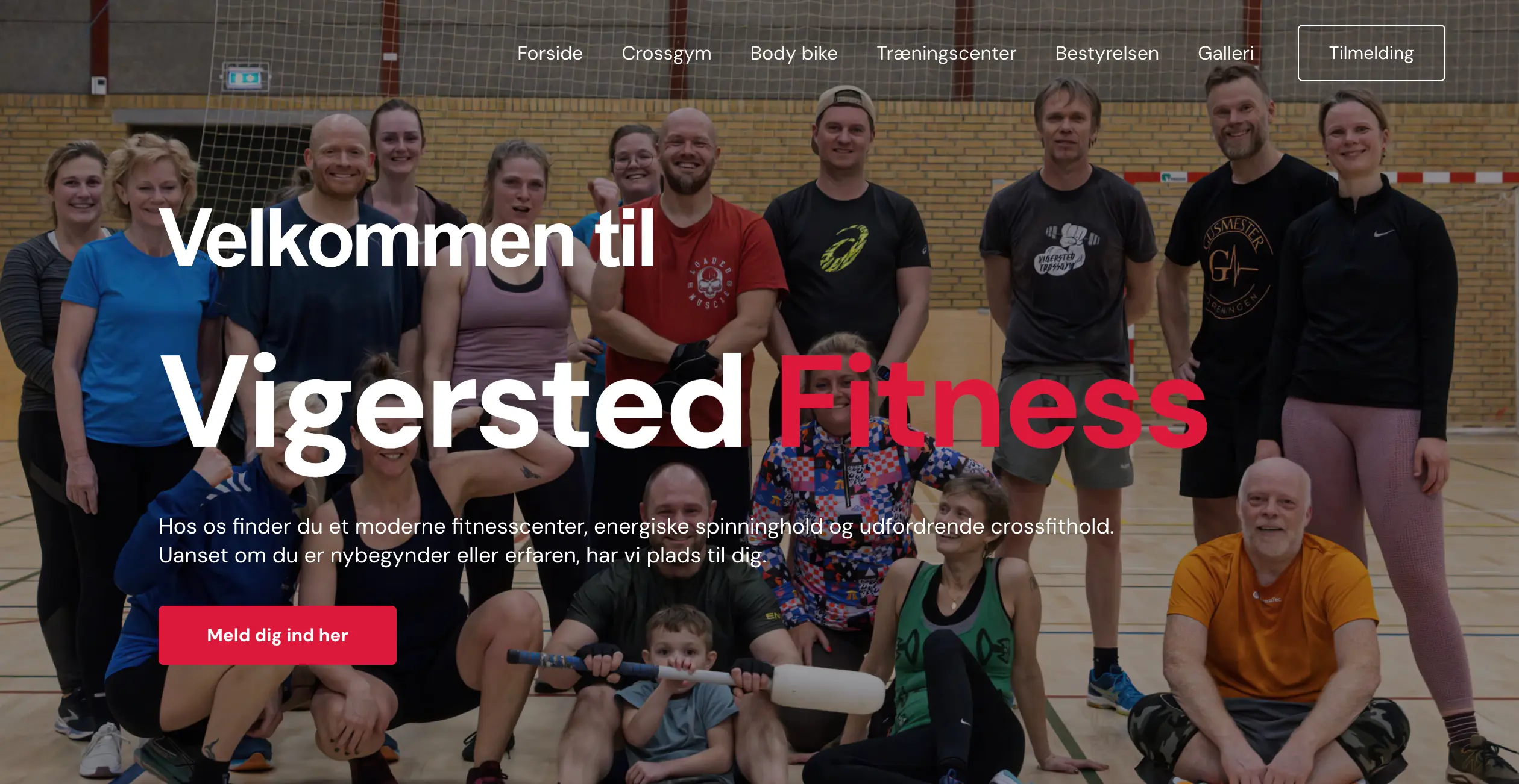 Vigersted Fitness hjemmeside