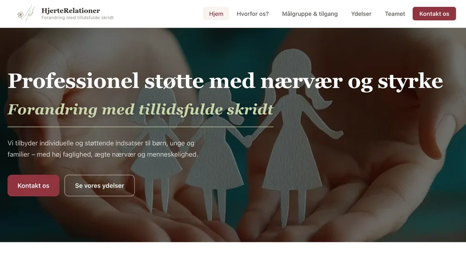 HjerteRelationer hjemmeside