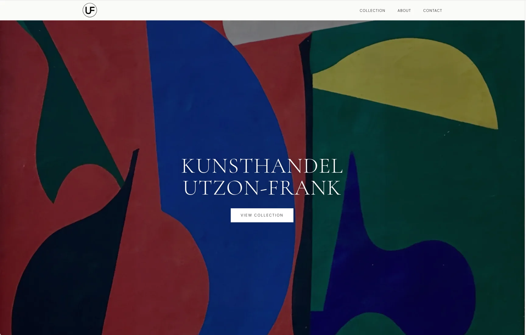 Kunsthandel Utzon-Franks forside